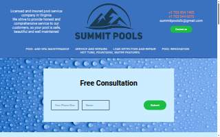 Summit Pools of Woodbridge website
