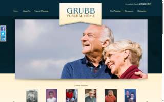 Grubb Funeral Home website