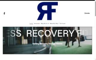 Recovery Fitness website