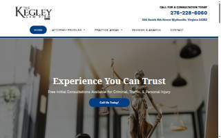 The Kegley Law Firm, PLLC website