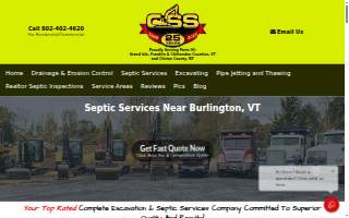 Complete Excavation & Septic Services LLC of Burlington website