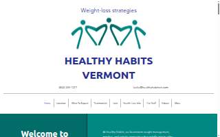 Healthy Habits Vermont Weight Loss Strategies website