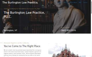 The Burlington Law Practice, PLLC website