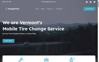 Timely Tire of Burlington website