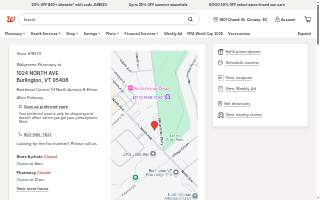 Walgreens of Burlington website