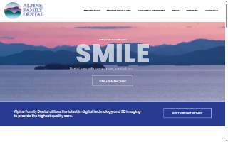 Alpine Family Dental website