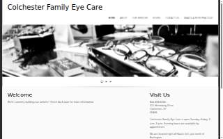 Colchester Family Eye Care website