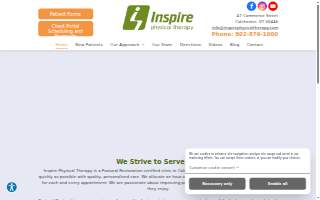 Inspire Physical Therapy website