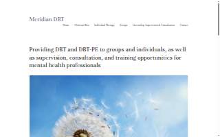 Meridian DBT & Psychotherapy Services website