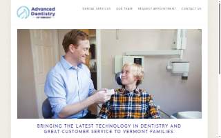 Advanced Dentistry of Vermont website