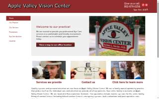 Apple Valley Vision Center website