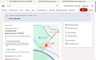 Walgreens Pharmacy website
