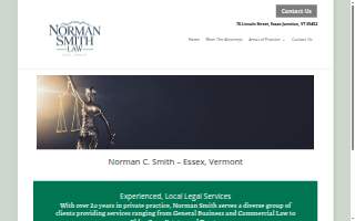 Norman Smith Law Office of Essex website