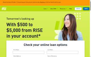 Rise Credit Union website