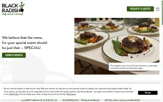 Black Radish Catering website