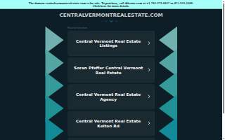 Central Vermont Real Estate website