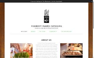 Vermont Farms Catering of Barre website