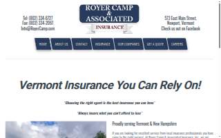 Royer Camp Insurance Inc website