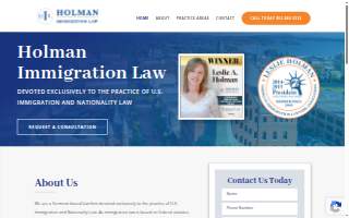 Holman Immigration Law of Rutland website