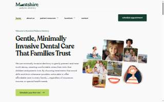 Montshire Pediatric Dentistry website