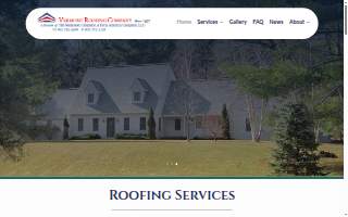 Vermont Roofing Co website