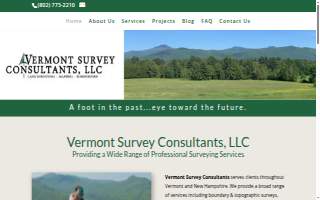 Vermont Survey Consultants, LLC website