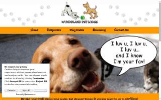 Wundrland Pet Lodge website