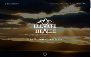 Elevate Health Chiropractic website