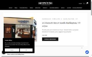 Hannoush Jewelers website
