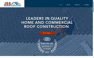 JSS Roofing Contractors website