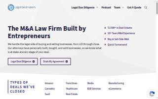 Legal Dealmakers website