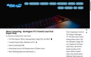 Wires Computing of South Burlington website