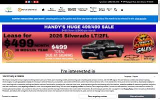 Handy Chevrolet website
