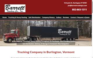 Barrett Trucking Co Inc website