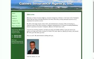 Gaines Insurance Inc website