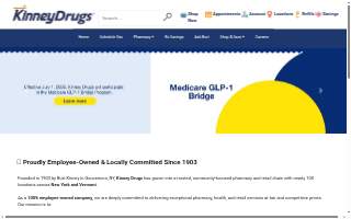 Kinney Drugs website