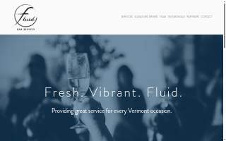 Fluid Bar Service website
