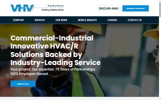 VHV Company - Full Service HVAC/R & Plumbing Construction and Service Repair website