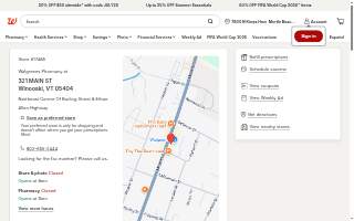 Walgreens Pharmacy website