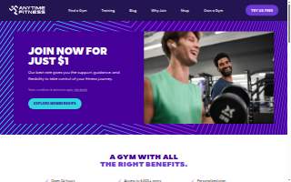 AnyTime Fitness of Aberdeen website