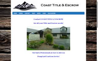 Coast Title & Escrow Inc website
