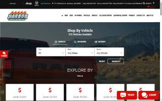 Harbor Chrysler Dodge Jeep Ram website