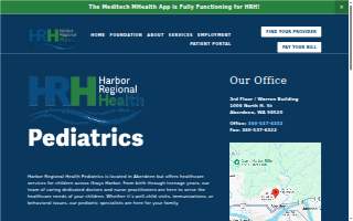 Harbor Regional Health Pediatrics website