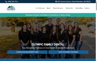 Olympic Family Dental website
