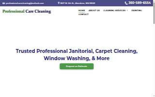 Professional Care Cleaning website