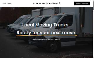 Anacortes Truck Rental website