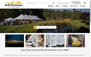 Pacific Party Canopies of Anacortes website