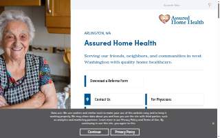 Assured Home Health of Arlington website