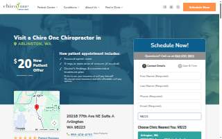 Chiro One Chiropractic & Wellness Center of Arlington website