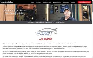Integrity Auto Care website